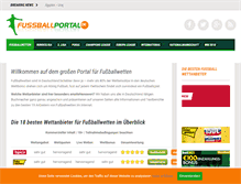 Tablet Screenshot of fussballportal.de